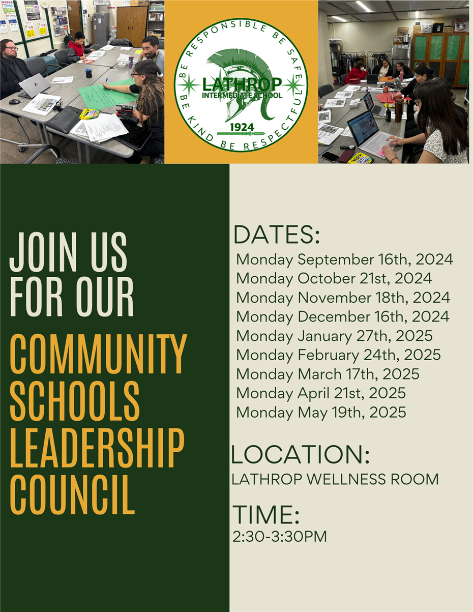 Community Schools Leadership Council 